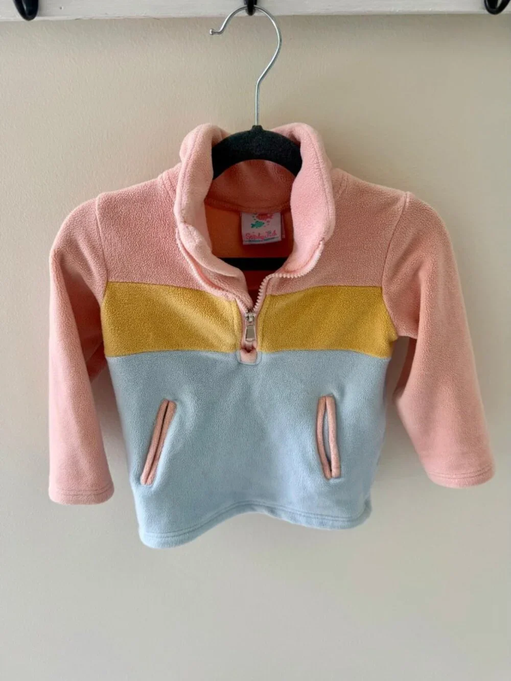 Stitchy Fish Girl Fleece Jacket Size 24m